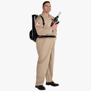 Ghostbusters Classic 8Pc Halloween Cosplay Costume Men's Plus 4XL 58-60